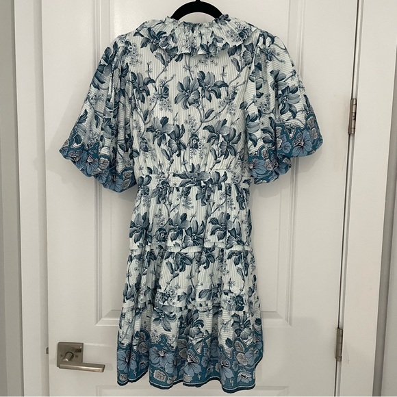 Tuckernuck Love The Label 
Beryl Blue Print Remy Mini Dress.    11 - Picture 11 of 13